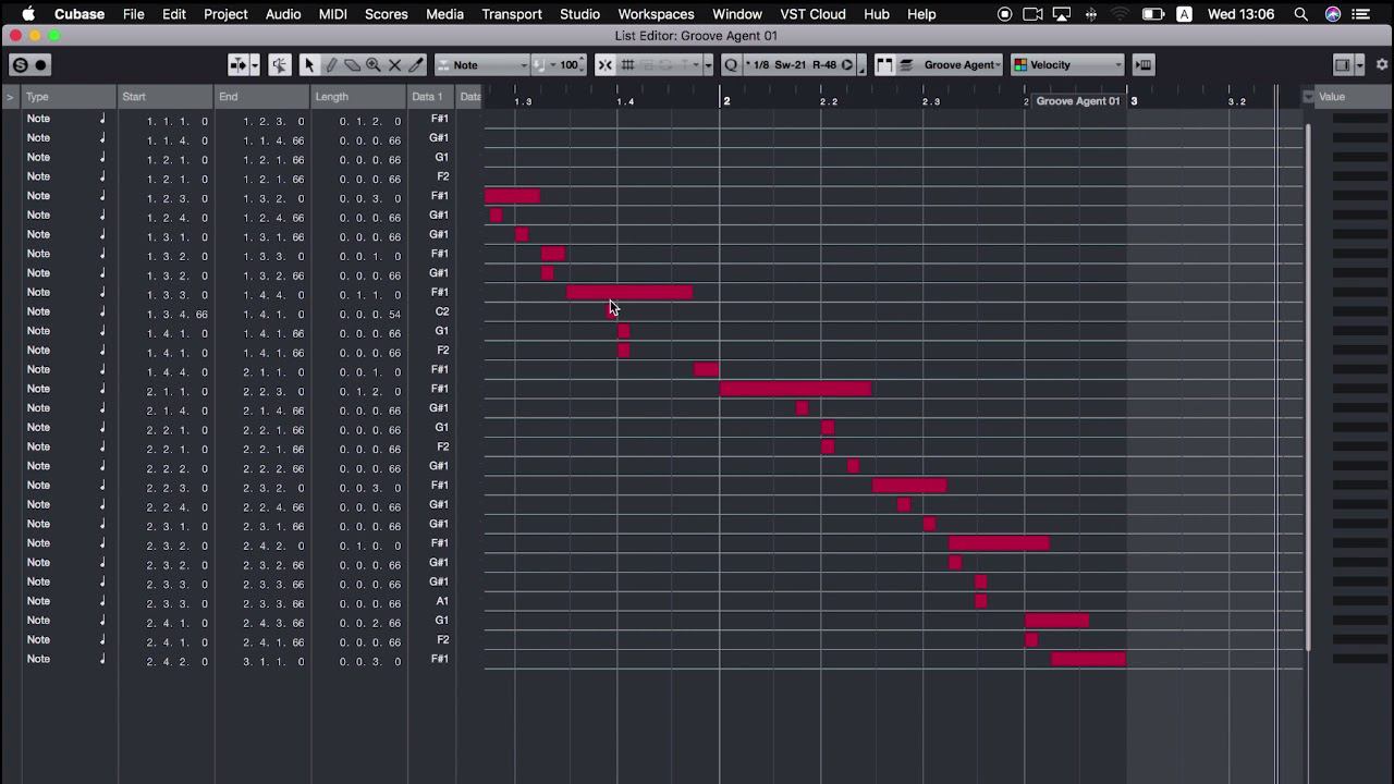 # 12 Cubase MIDI Editors