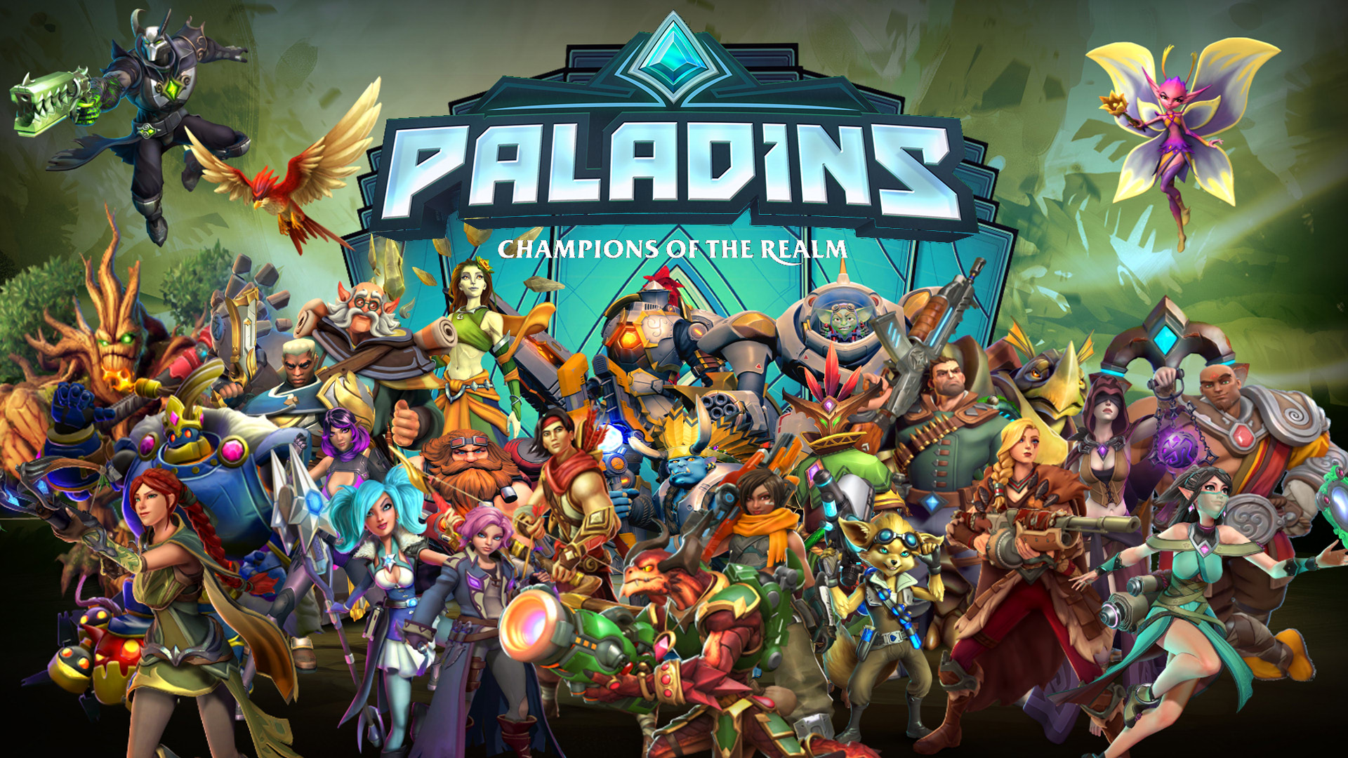Играем в Paladins с друзьями