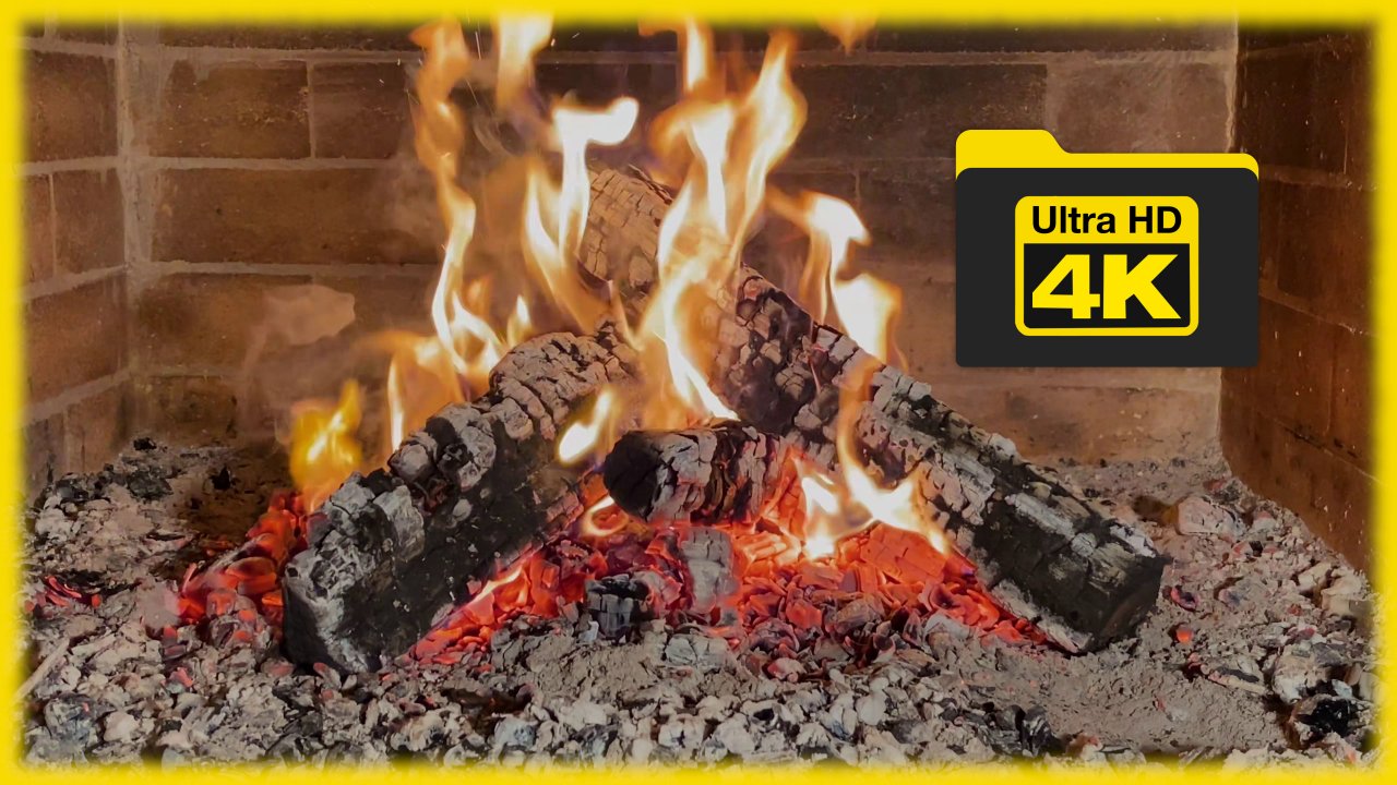 Рай у камина: релакс для глаз и души в 4К