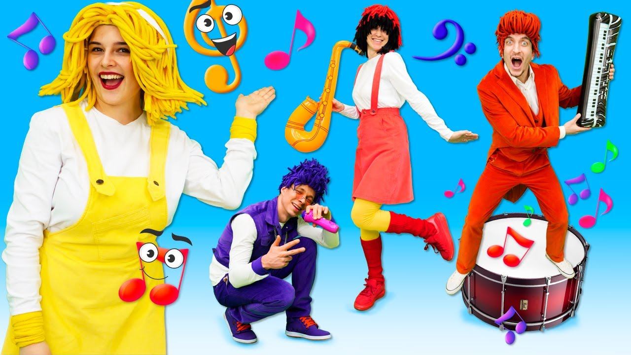 Детские песенки про музыканта, парикмахера и пожарного! Профессии для малышей