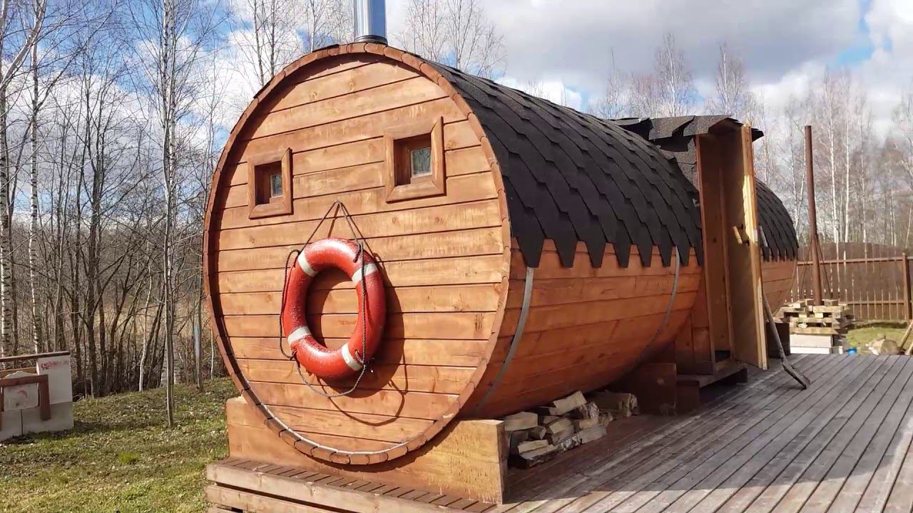 Баня-бочка. 4 года эксплуатации. Доработки