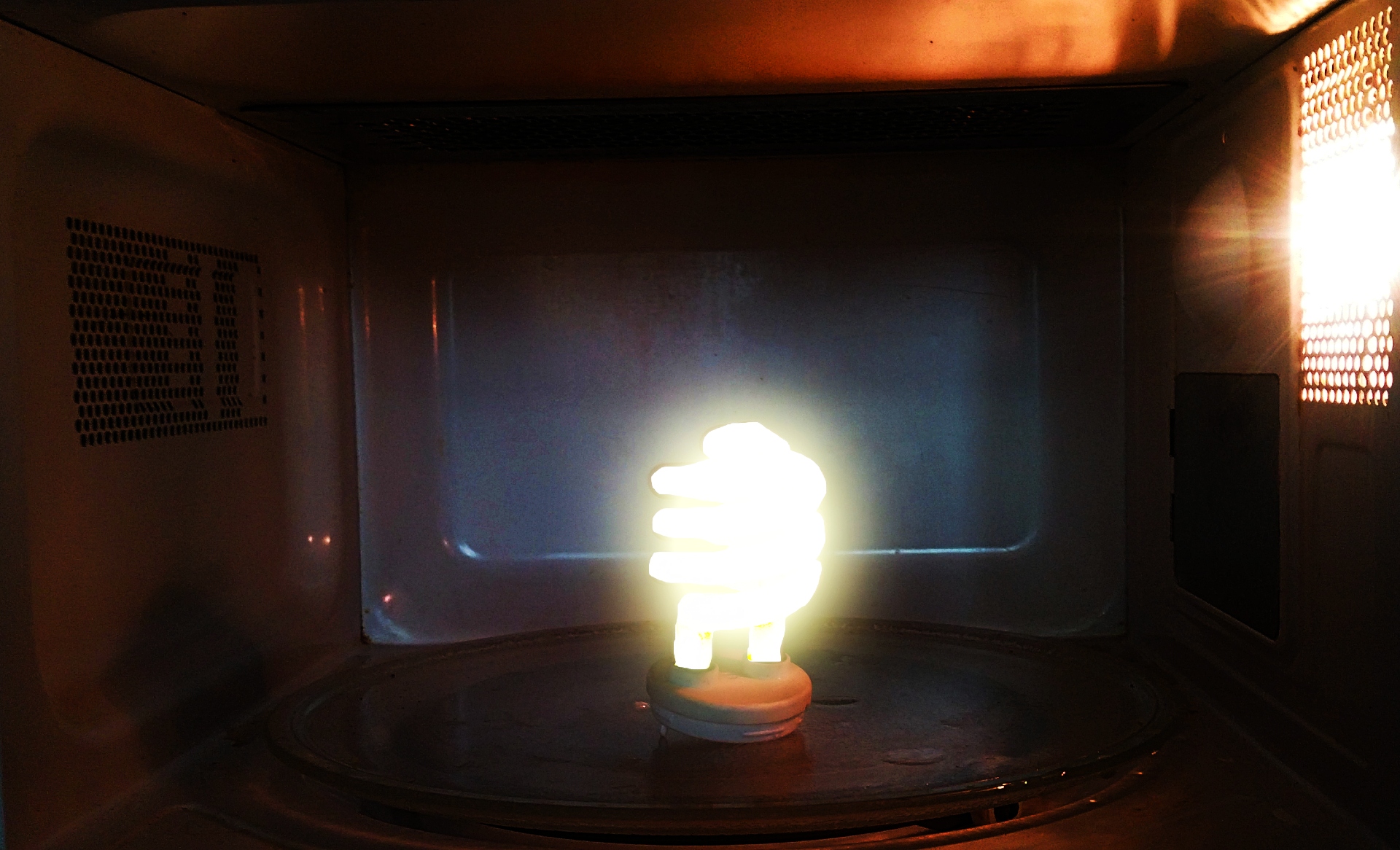 ? Проверка ЭКСПЕРИМЕНТА с лампочкой в микроволновке #Shorts