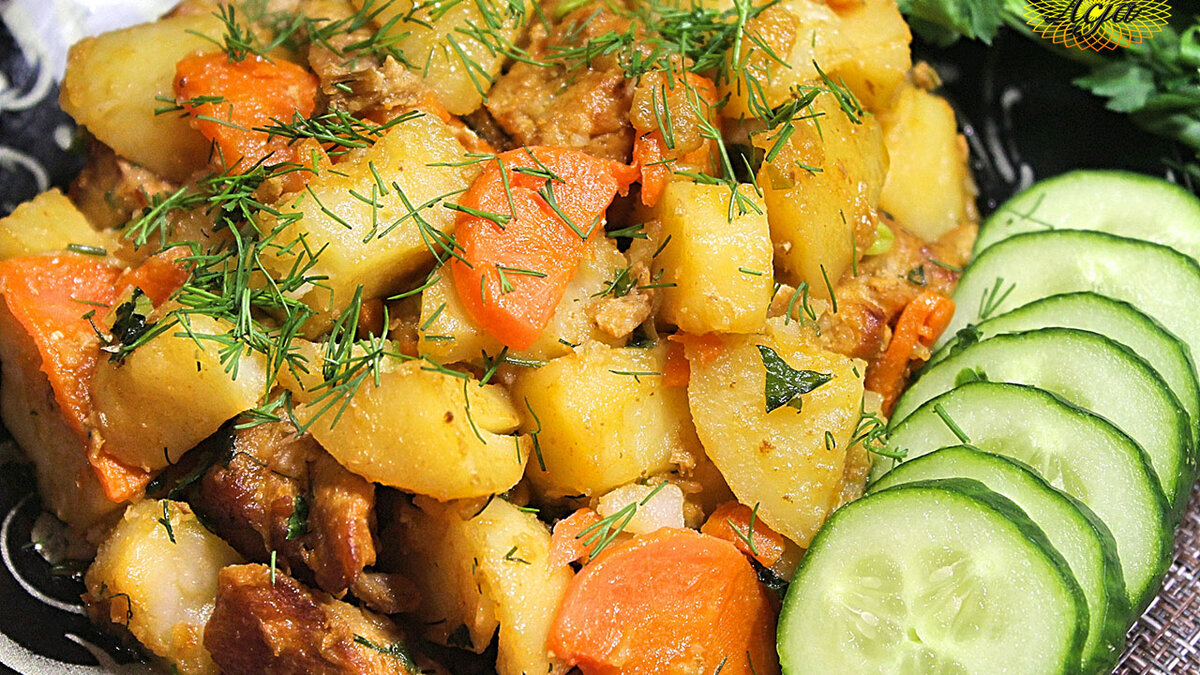 МЯСО С КАРТОФЕЛЕМ В ДУХОВКЕ.mp4