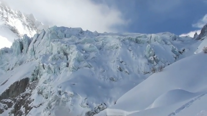 Роут лед.Аржентьер с Grands Montets, Франция. 02-2013 
