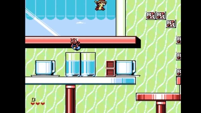 Dendy (Famicom,Nintendo,Nes) 8-bit Chip & Dale 2 часть уровень 1