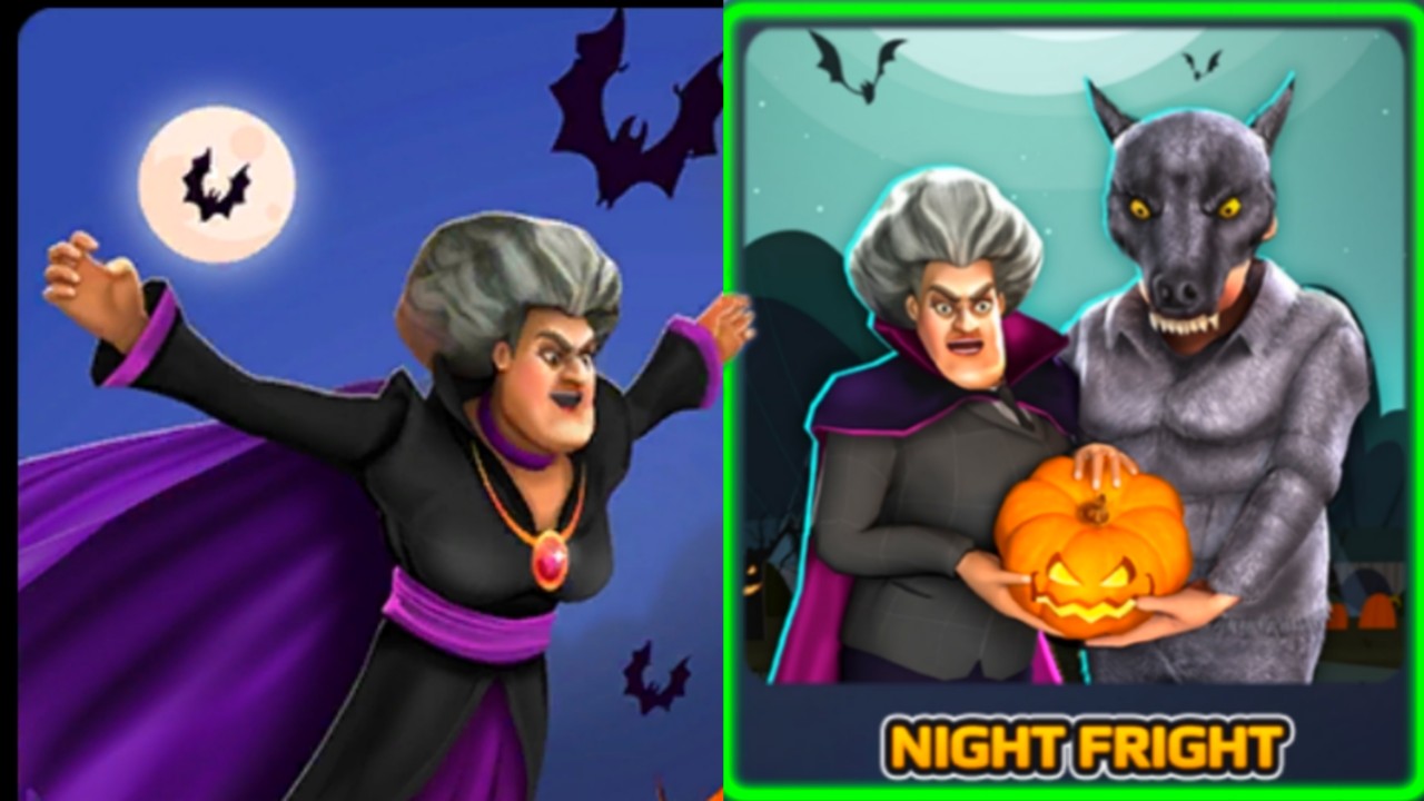 ХЭЛЛОУИН 2022 - ЗЛАЯ УЧИЛКА наряжает мужа в оборотня - НОВЫЙ уровень - SCARY TEACHER 3D - Мульт игра