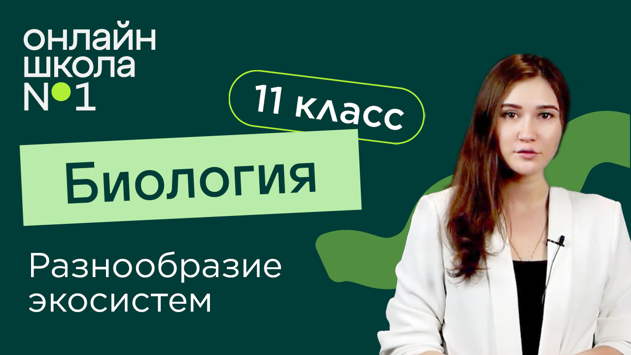 Разнообразие экосистем. Биология 11 класс. Видеоурок 28