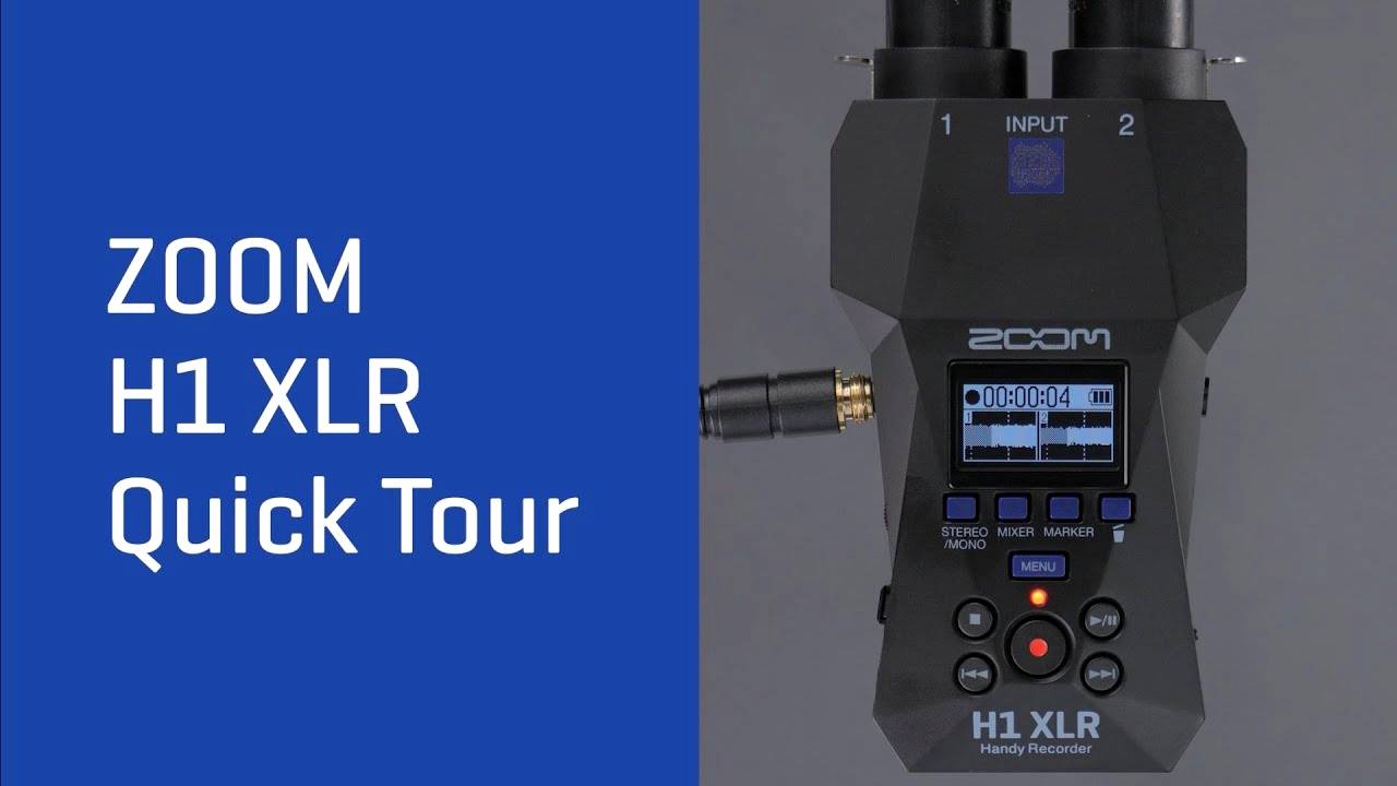 Zoom H1 XLR Quick Tour