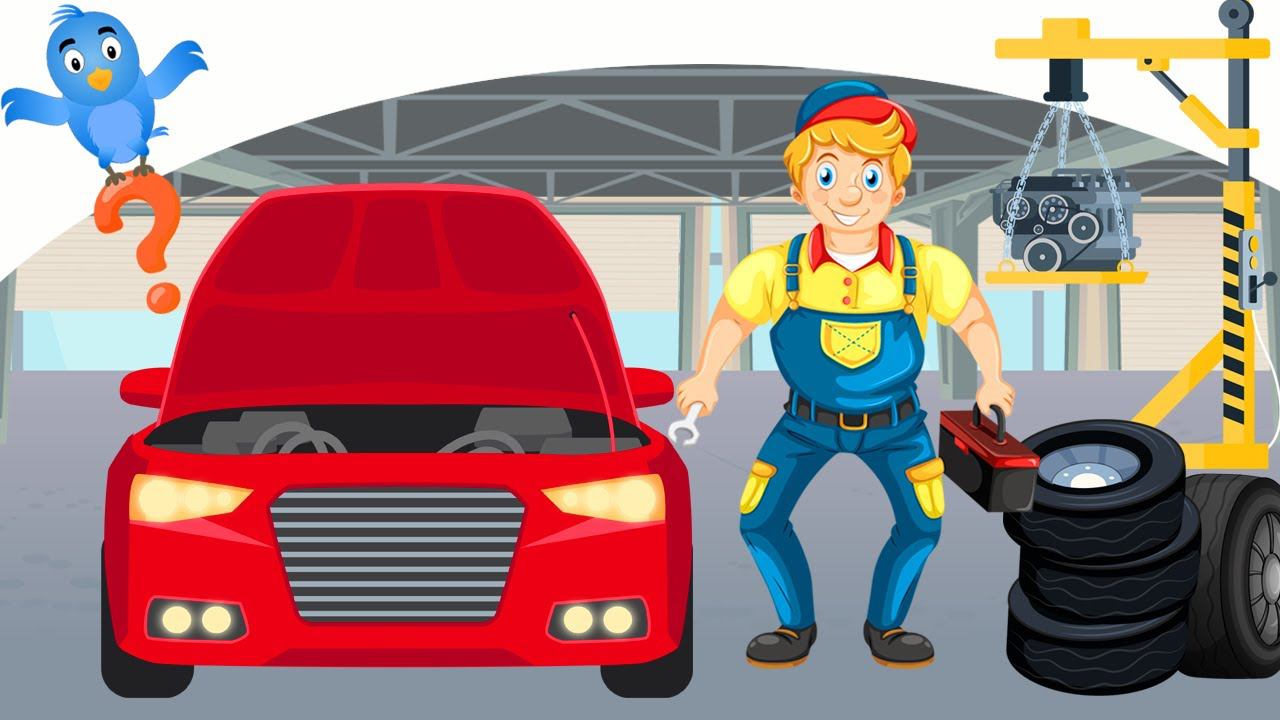 Мультики про машинки - Автомеханик и Загадки Автосервиса - Логика для Детей