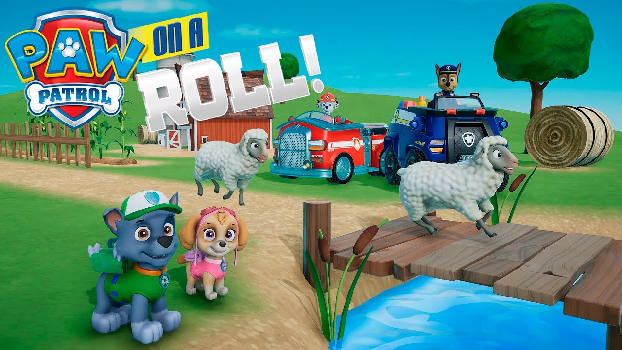 Щенячий патруль (Paw Patrol On A Roll ) - Скай и Рокки Спасают Овечек МультИгра