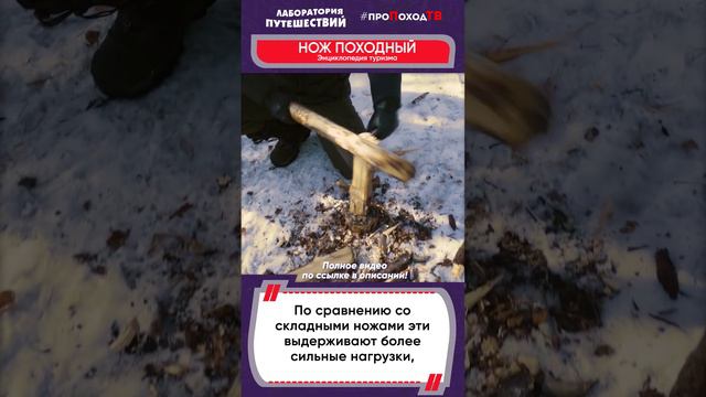 Выбираем ПОХОДНЫЙ НОЖ | «Лаборатория путешествий» #shorts