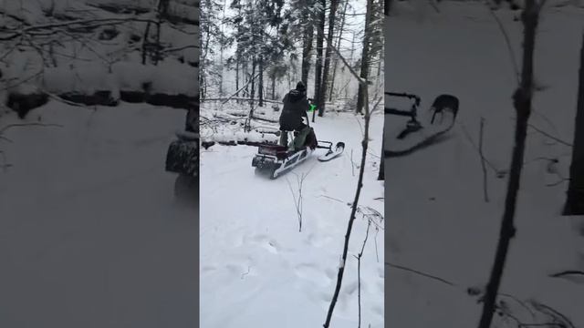 Снегоход из снегоката.