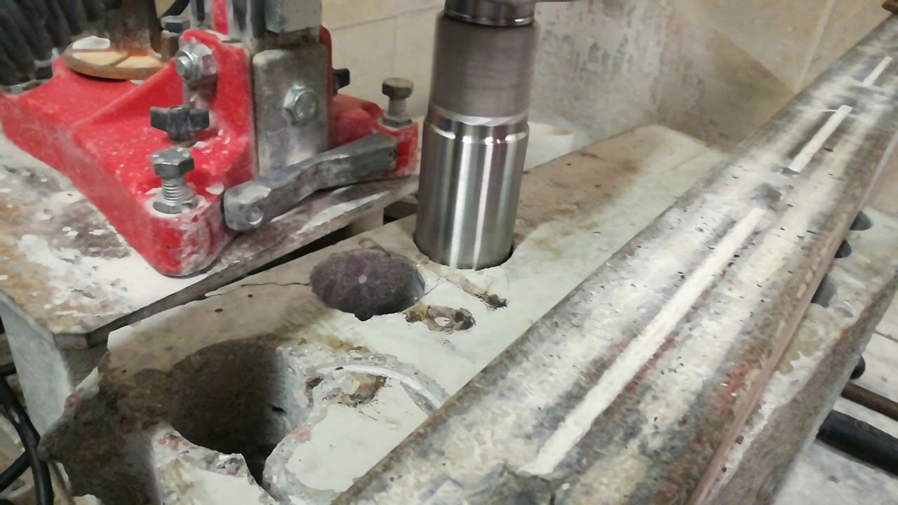 Сухое сверление бетона алмазными коронками Diamond Hit (тестирование новых сегментов)