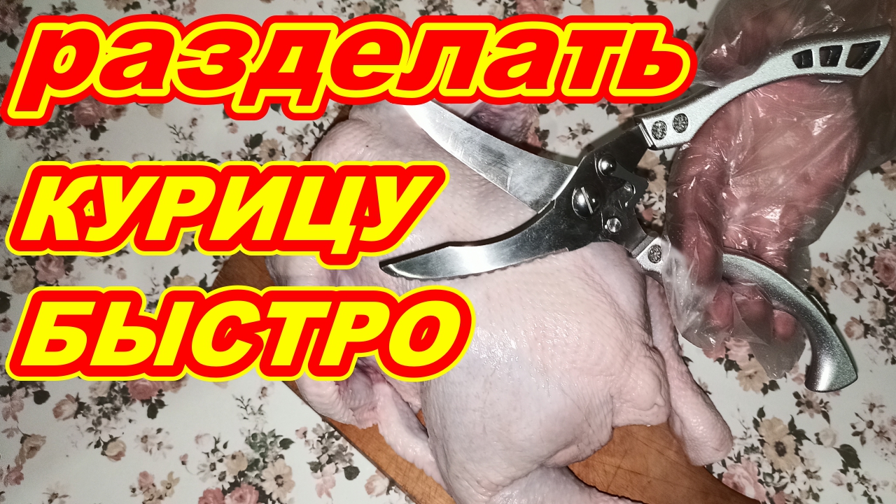Как разделать курицу Быстро ! Многофункциональные Мощные кухонные ножницы MYVIT