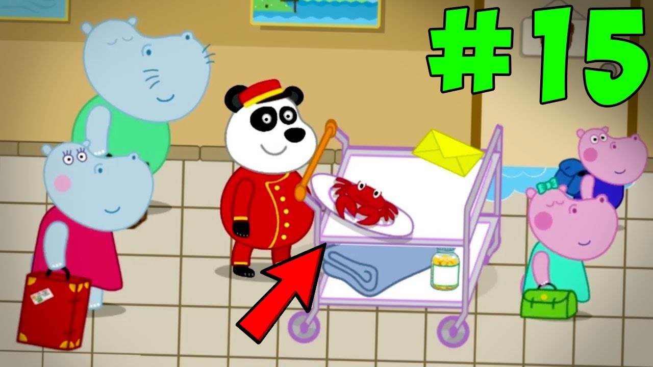 На море! 15 серия игры Семейка Гиппо. Приключения Hippo на канале BabyMax. Прохождение игры