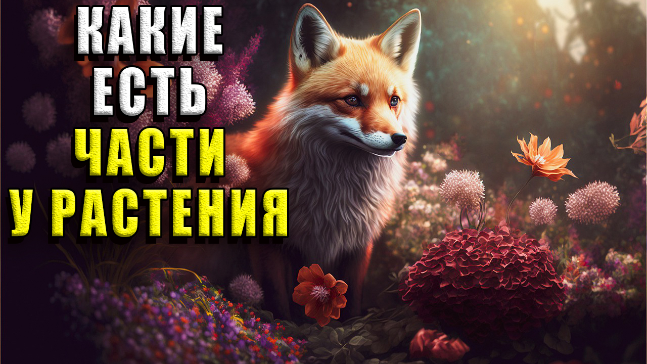 Какие есть части у растения?