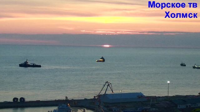 Солнечный закат в городе Холмск 23 июня 2021 года.mp4