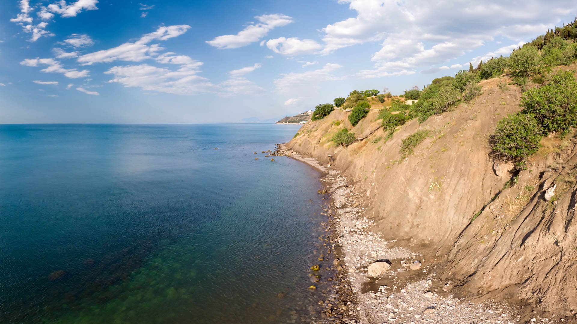 Крым-22. Пляж и водопад