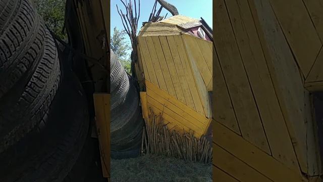 Гигантский паук из старых покрышек 👍