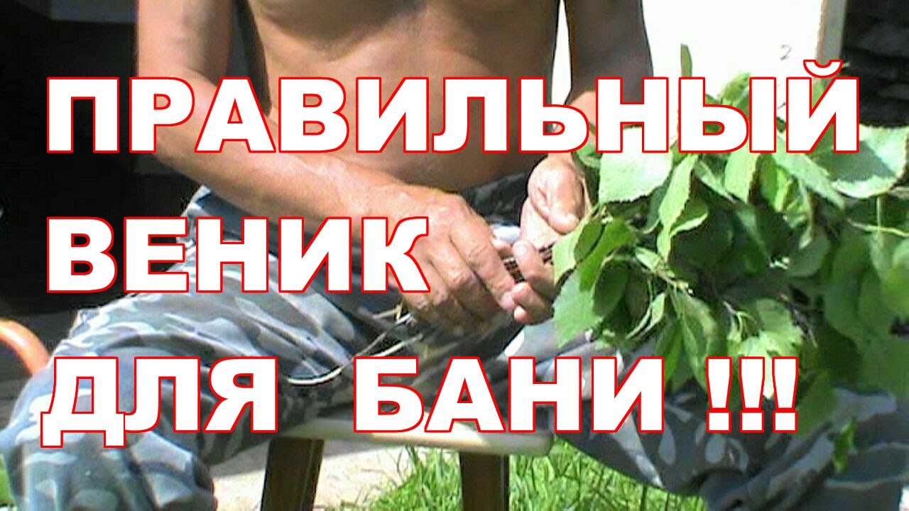 КАК СВЯЗАТЬ ВЕНИК ДЛЯ БАНИ ПРАВИЛЬНО  !!!