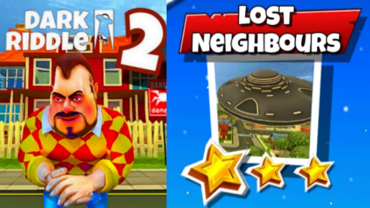 DARK RIDDLE 2 Как Привет Сосед [Уровень 9] Корова, Трактор и НЛО - Мульт игра для детей