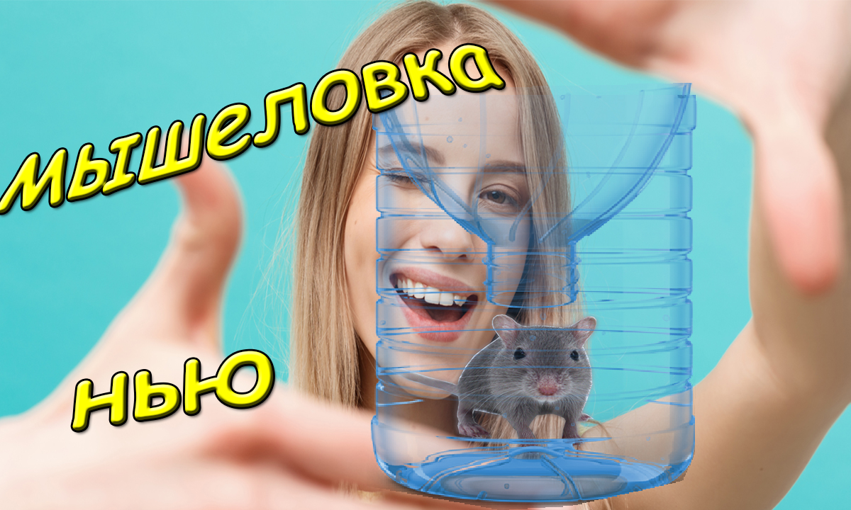 Мышка попалась в пятилитровку.