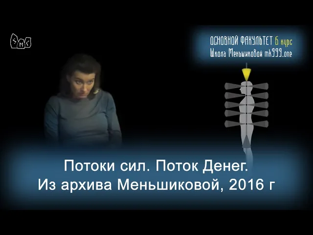 Потоки сил. Поток Денег. Из архива Меньшиковой, 2016 г