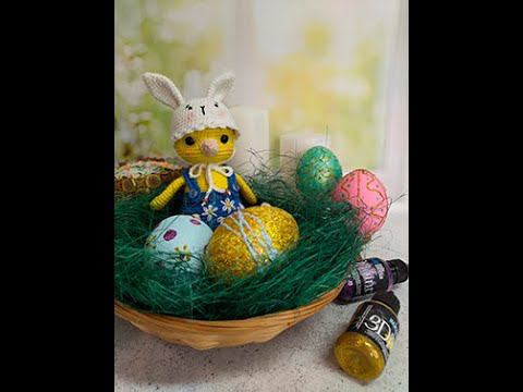 Пасхальный декор. Процесс. Простой декор яиц. Своими руками