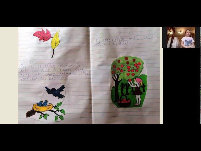 Защита проекта My Seasons Journal. Мария Колотова, 3 класс