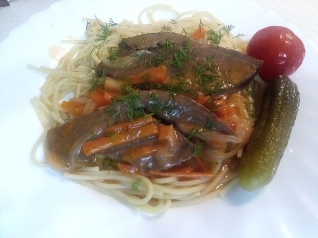 Сердце говяжье в соусе