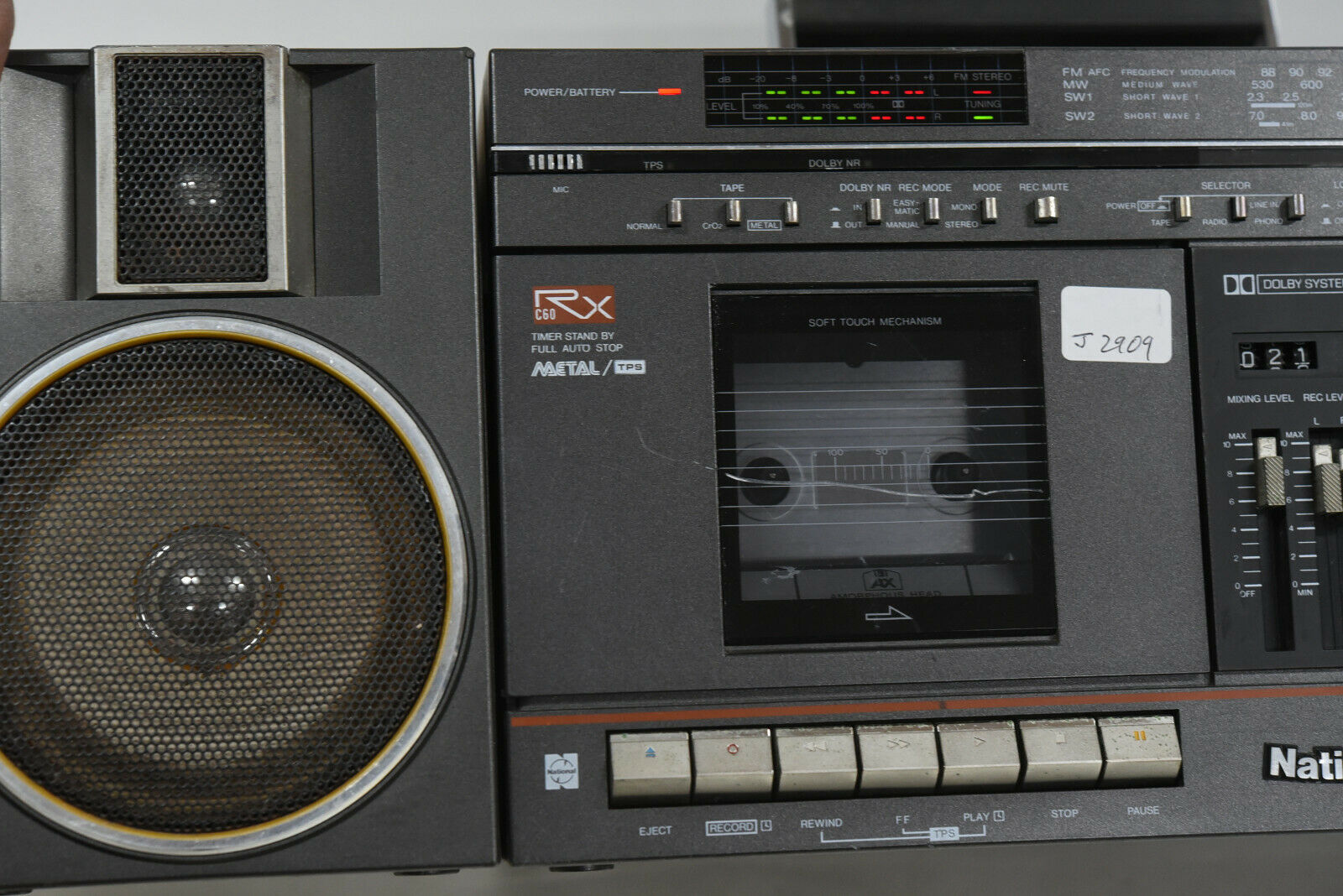 National RX-C60FA Portable Stereo Boombox Ghettoblaster