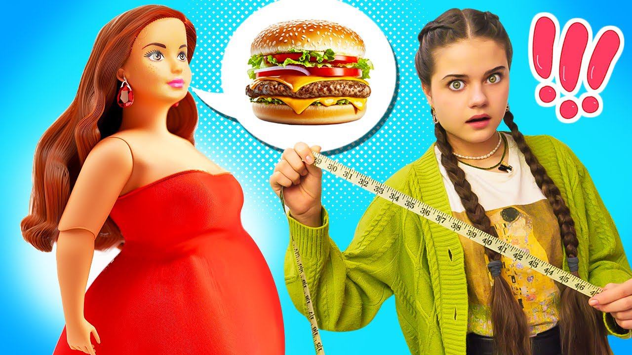 Кукла хочет похудеть и идет в спа салон! Видео для девочек про игры в куклы Барби. Салон красоты