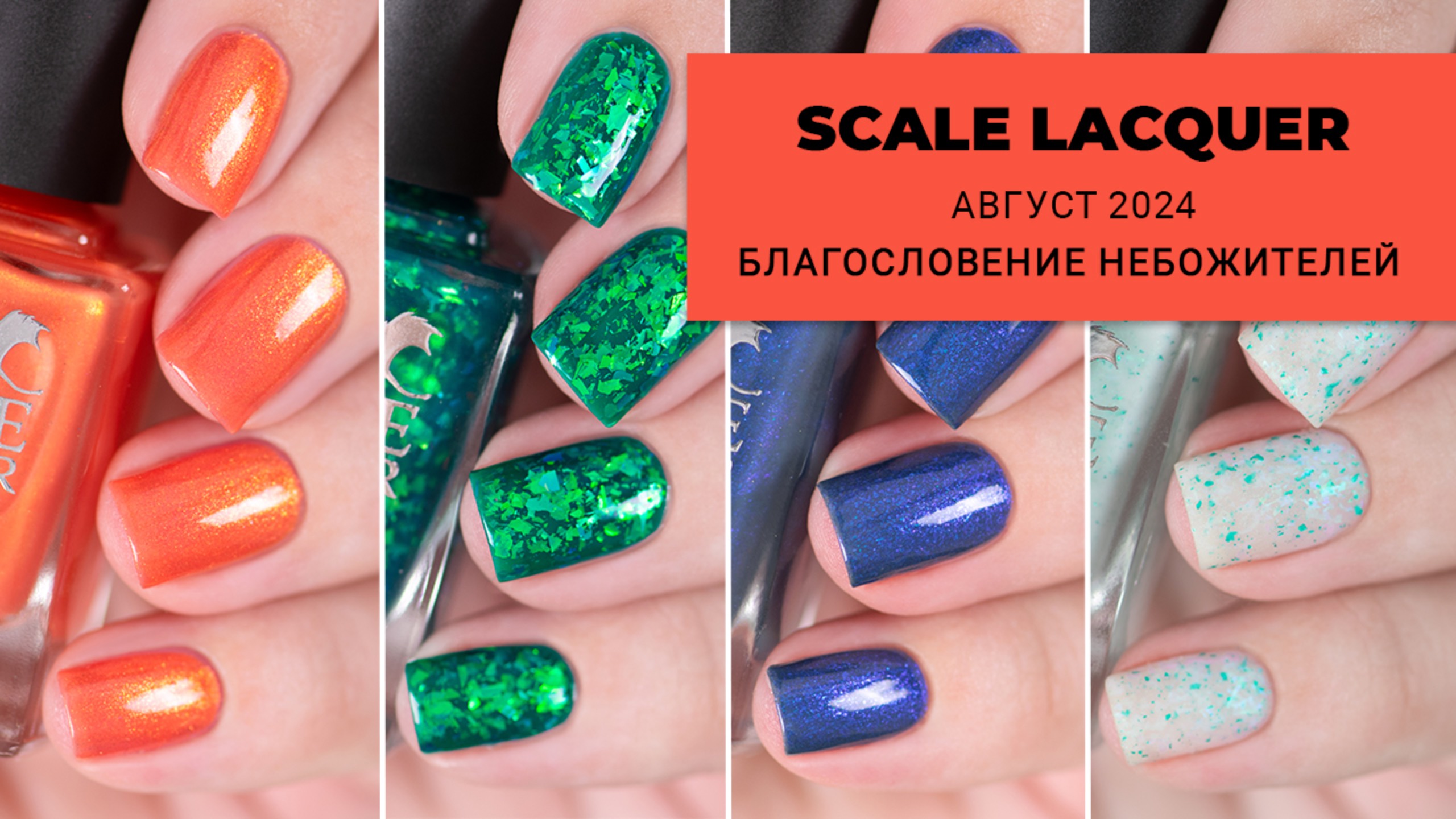 SCALE LACQUER август 2024 || коллекция обычных лаков для ногтей по Благословению Небожителей