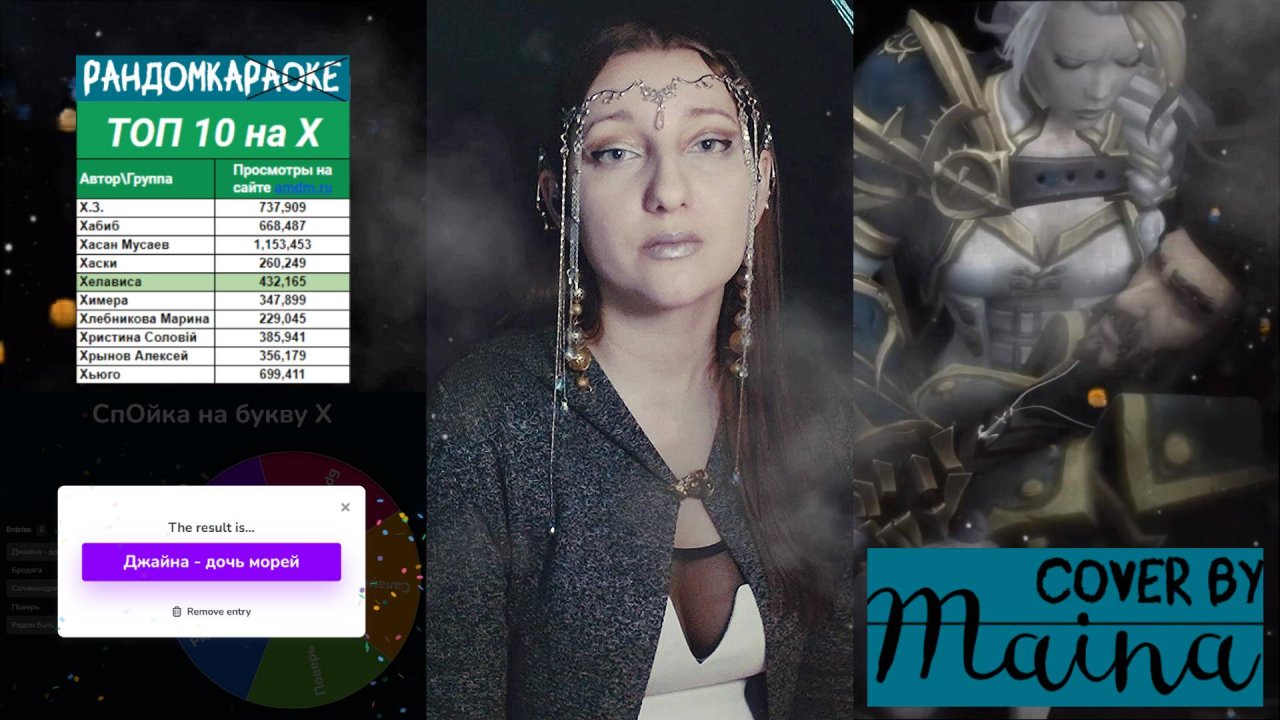 Лики войны: Джайна (Cover by Maina) - Daughter of the Sea на Русском #wow #warcraft #randomka #song
