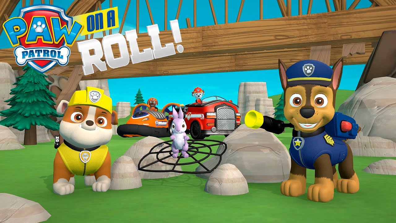 Paw Patrol On A Roll  Щенячий Патруль. Крепыш и Гонщик Спасают Кроликов Мультигра