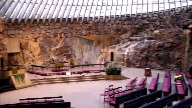 Финляндия. Хельсинки. Церковь Темппелиаукио (Церковь в скале).