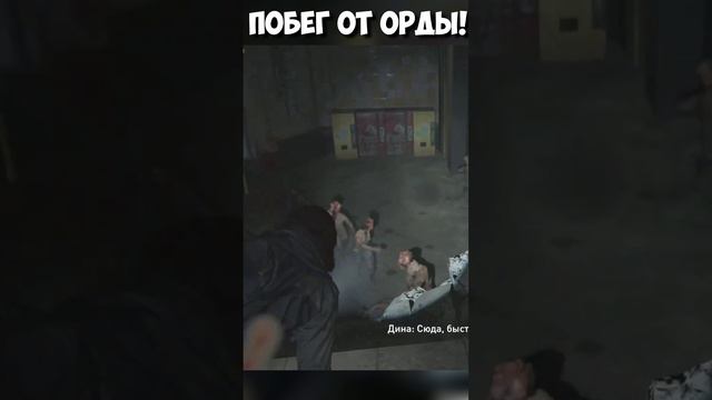 ПОБЕГ ОТ ОРДЫ! Элли и Дина. #thelastofuspart2 #одниизнас #эллидина #зараженные #сиетлорда