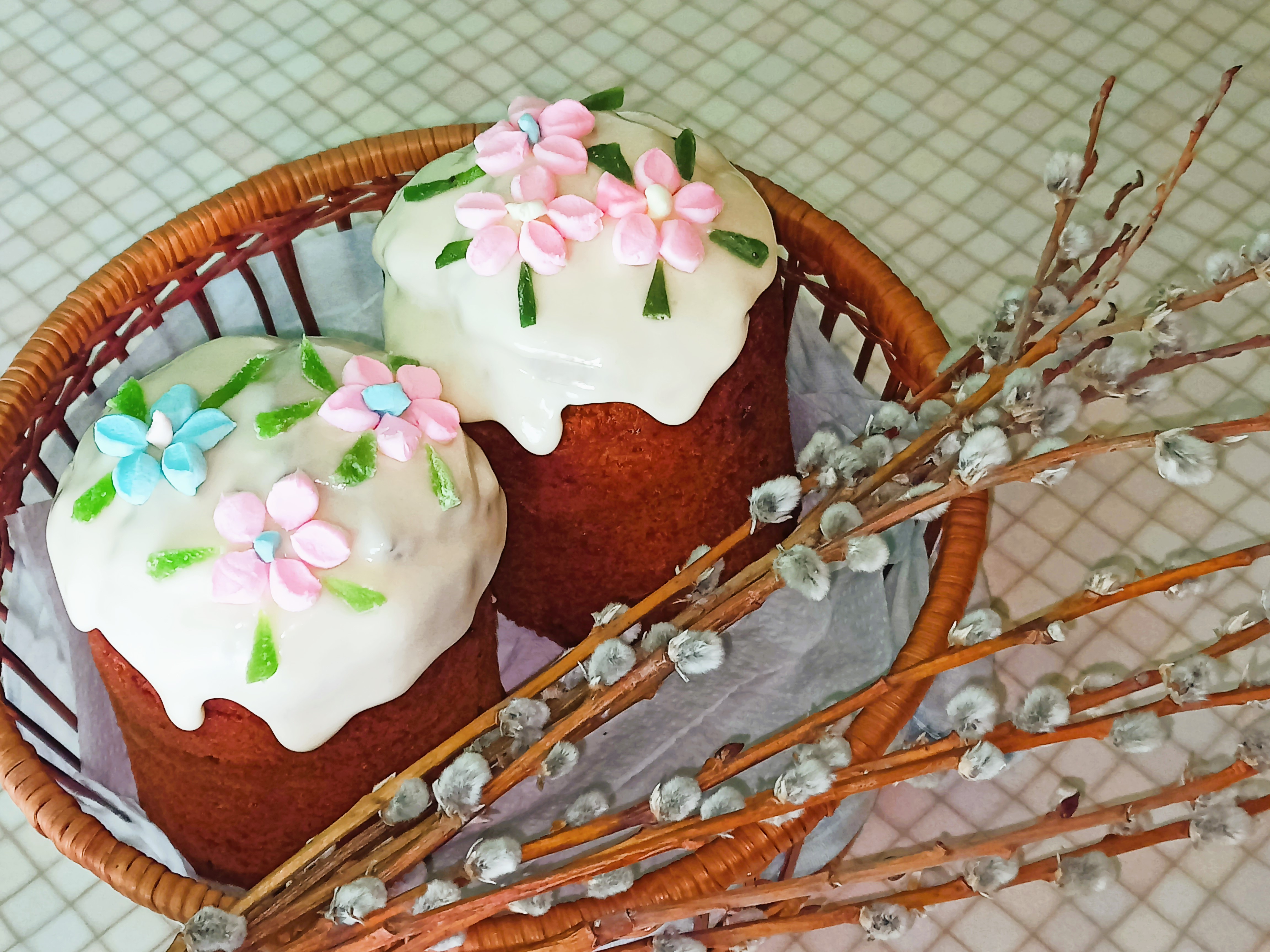 Кулич на Вареной Сгущенке  Кексовый. Без дрожжей!