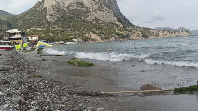 Новый Свет Крым без комментариев Море ,набережная и пляж 5 сентября 2023