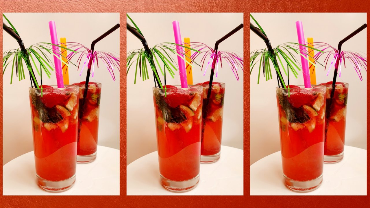 Морс из малины. Безалкогольный Мохито с малиной.