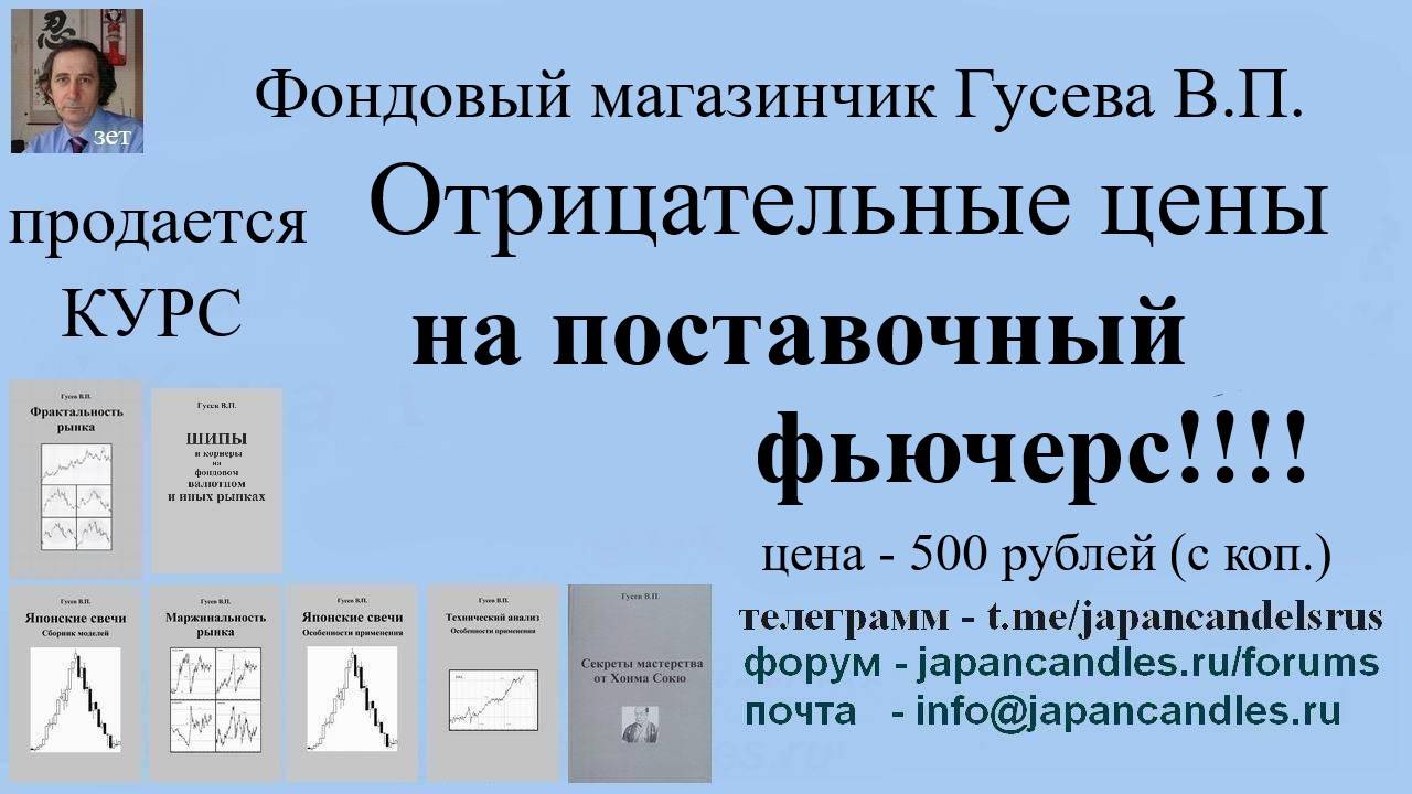 Обучающий  курс - ОТРИЦАТЕЛЬНЫЕ ЦЕНЫ НА ФЬЮЧЕРС (поставочный)