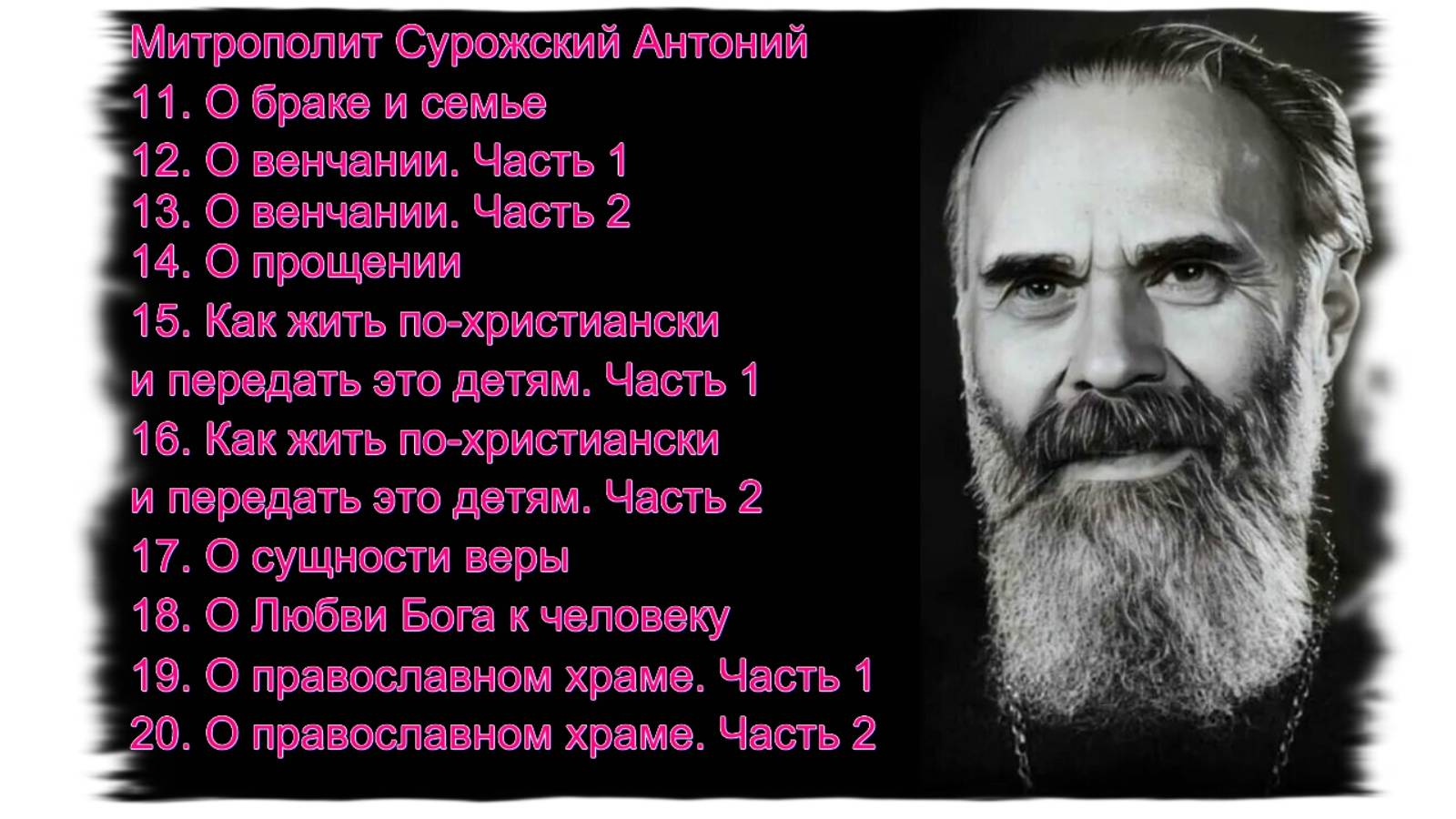 Митрополит Сурожский Антоний. Аудиозаписи проповедей