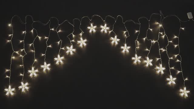 Электрогирлянда "Занавес со звездами"