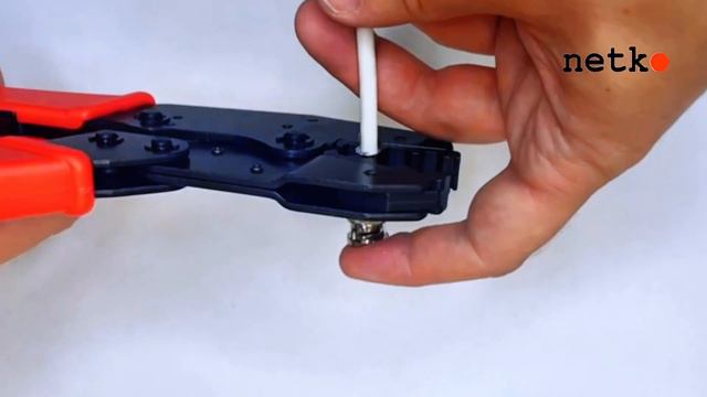 67386 N-301C Инструмент для обжима (кримпер) коаксиального кабеля RG 58, 59, 62, 6, NETKO Optima