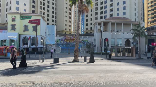 Дубай🇦🇪[4К] JBR-Дубай Марина пешая прогулка