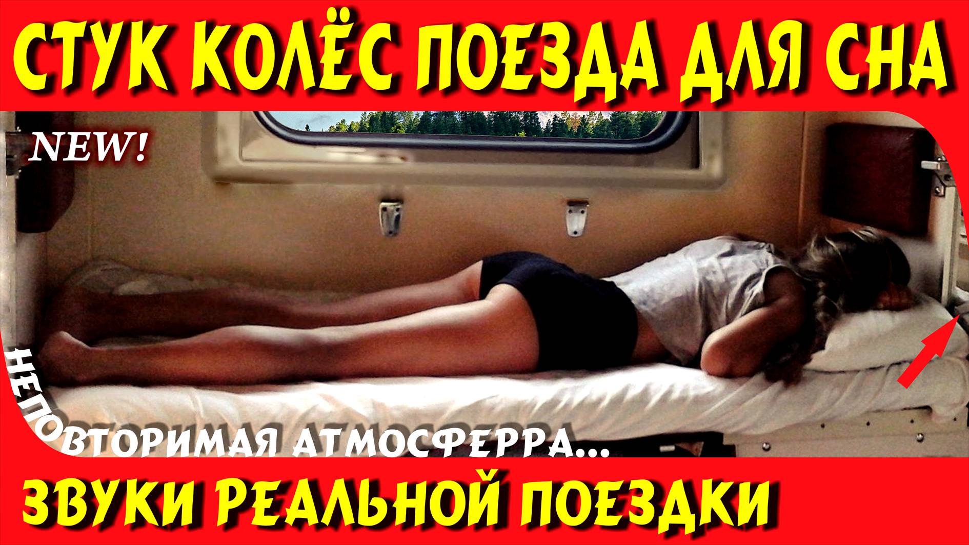 СОН В ПОЕЗДЕ ПОД СТУК КОЛЁС 90 МИН