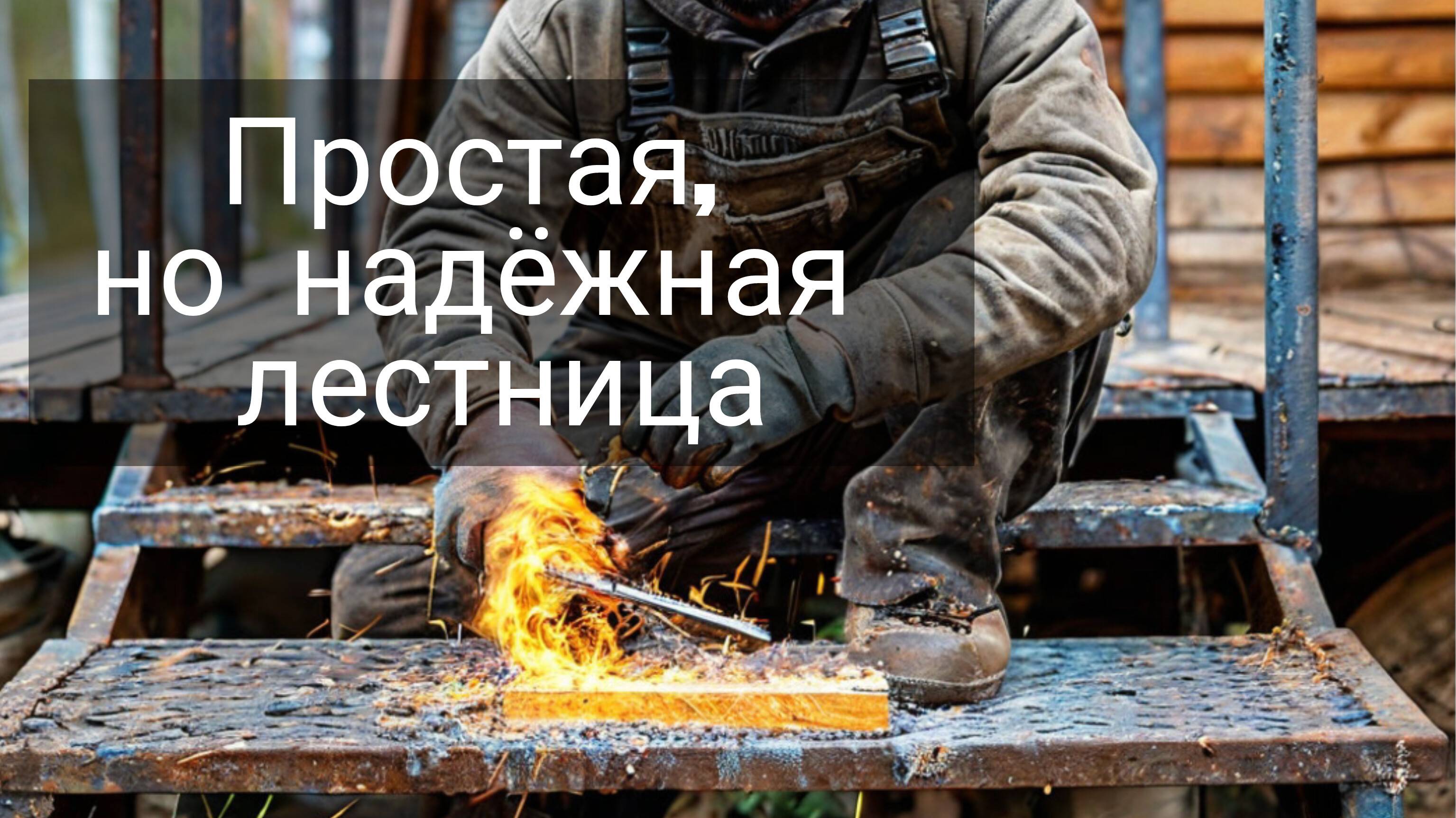 Уличная лестница своими руками.