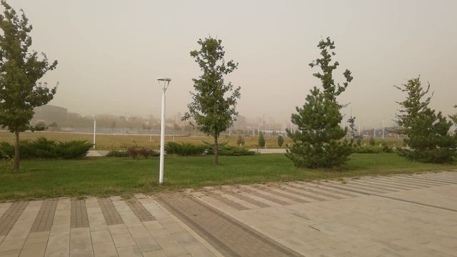 Песчано-пыльная буря накрыла Ростов-на-Дону на три дня, 29.09.2024 г.