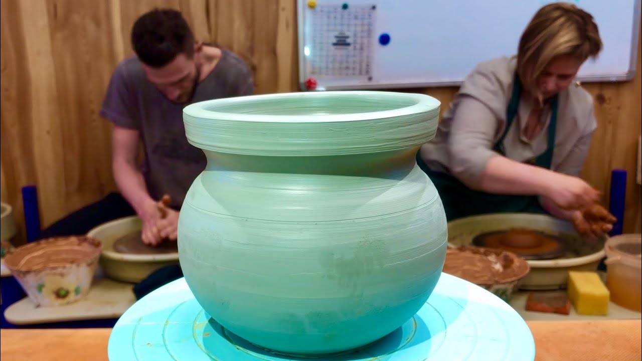 🍯 Кембрийская ЗЕЛЁНАЯ ГЛИНА из магазина для художников: КРУТИМ ГОРШОК Интенсив Волшебство керамики