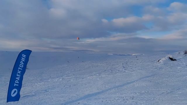Белоснежная тундра. Полеты на кайте